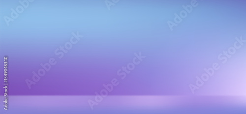 Abstract gradient podium background. Violet, purple and lilac empty 3d studio backdrop. Clean scene for product presentation mockup template. Vector illustration