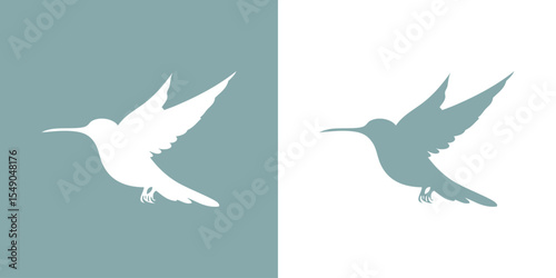 Silueta de colibrí 