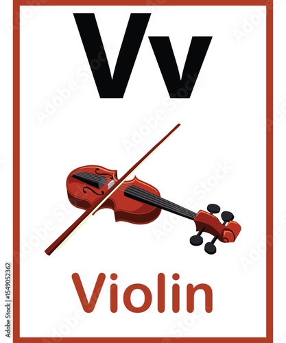 V for violin vector.eps