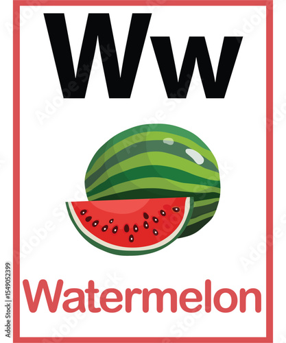 W for watermelon.eps