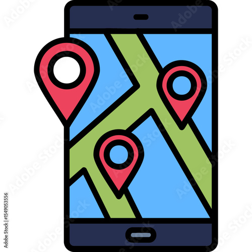 Navigation Vector Icon Design
