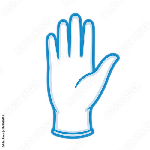 hand in glove isolated