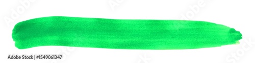Grüner Pinselstreifen - Handgemalt mit einem Pinsel