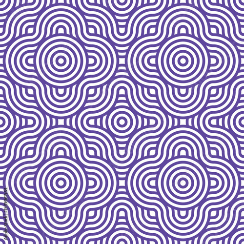 Trendy Abstract Seamless Pattern Design with Organic Shapes