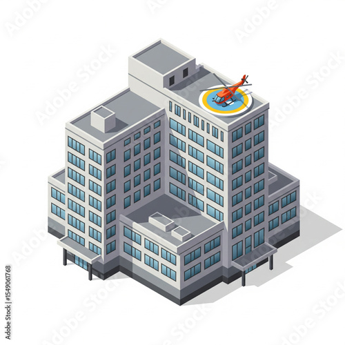 vector isometric city buildings