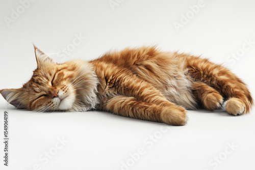 Lying 3D Maine Coon Cat

