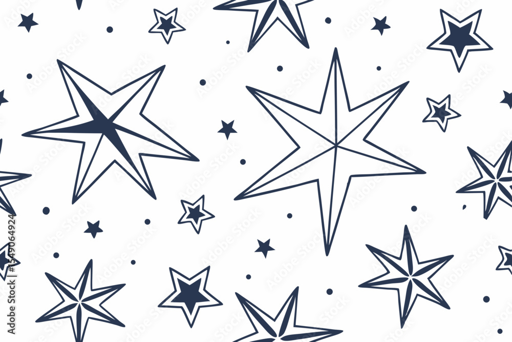 Obraz premium seamless pattern with stars
