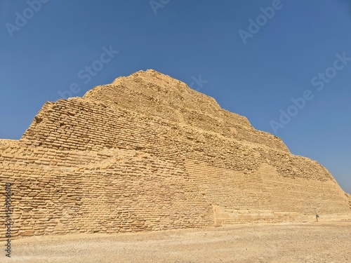 The Step Pyramid of Djoser at the Saqqara Necropolis in Egypt