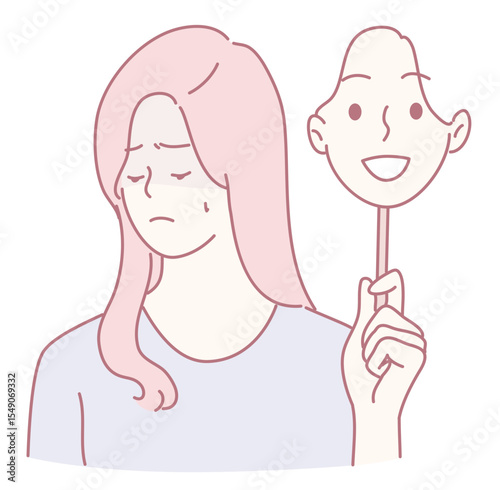 Delving deeply into the stark contrast between ones inner feelings and the outward expressions they display