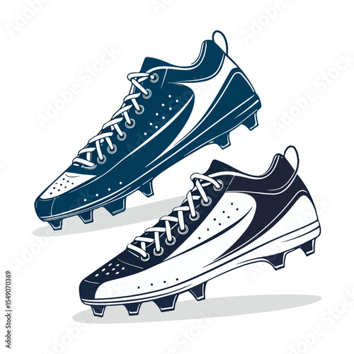 Soccer shoes icon logo vector design template