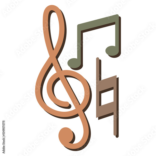 Retro Musical Note