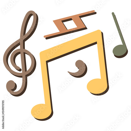 Retro Musical Note