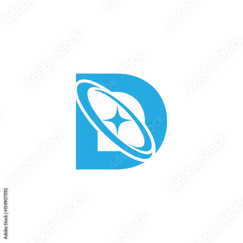 Letter D logo, D logo, AI logo set, modern and minimal design, tech-inspired, colorful icons and symbols, suitable for artificial intelligence, innovation, branding, startups, and digital identity.