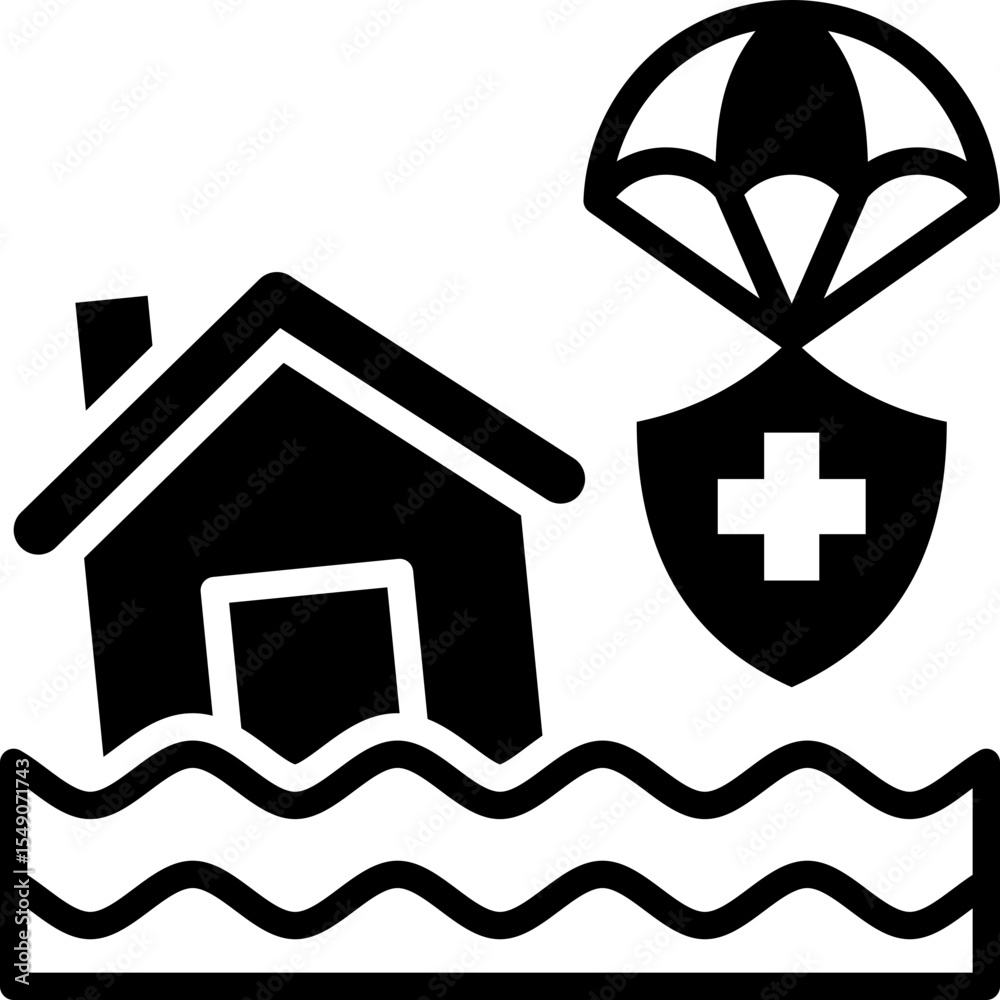 Obraz premium Disaster Relief Icon