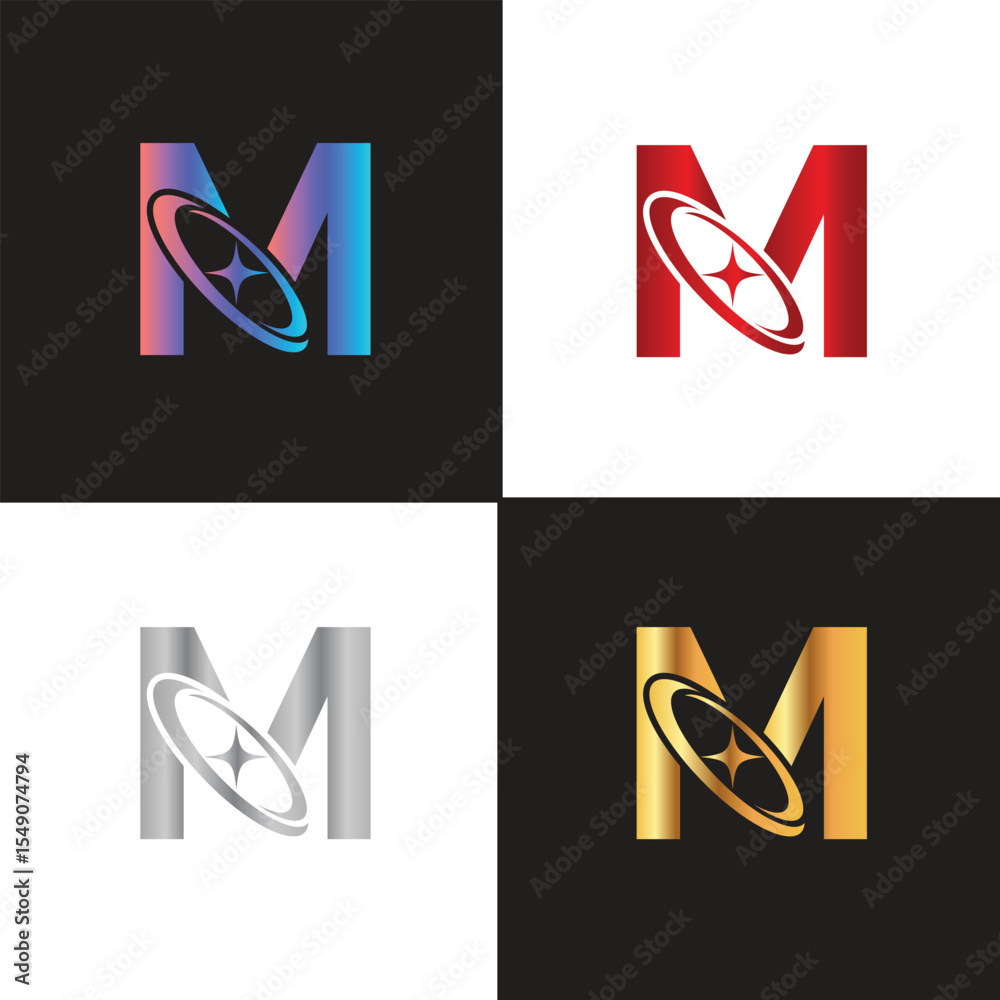 custom made wallpaper toronto digitalLetter M logo, M logo, AI logo set, modern and minimal design, tech-inspired, colorful icons and symbols, suitable for artificial intelligence, innovation, branding, startups, and digital identity.