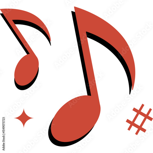 Retro Musical Note
