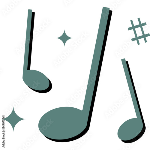 Retro Musical Note