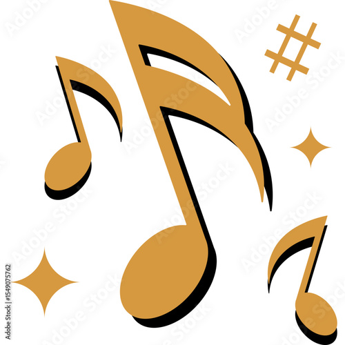 Retro Musical Note