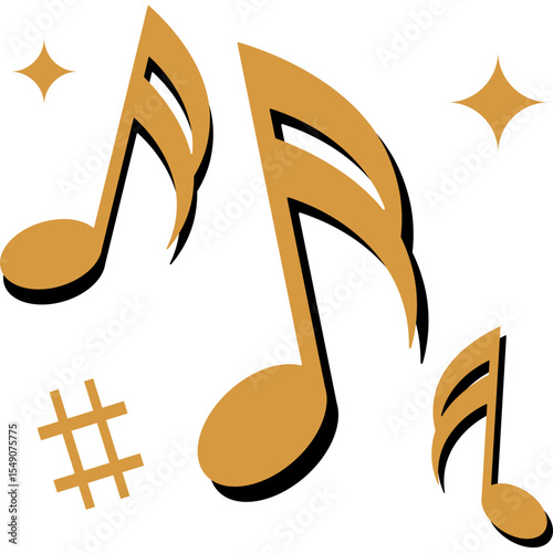 Retro Musical Note