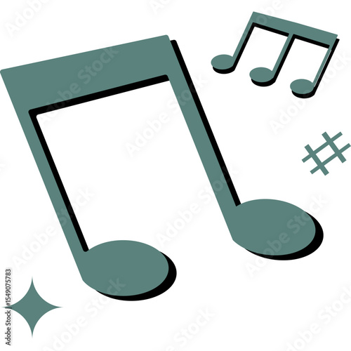Retro Musical Note