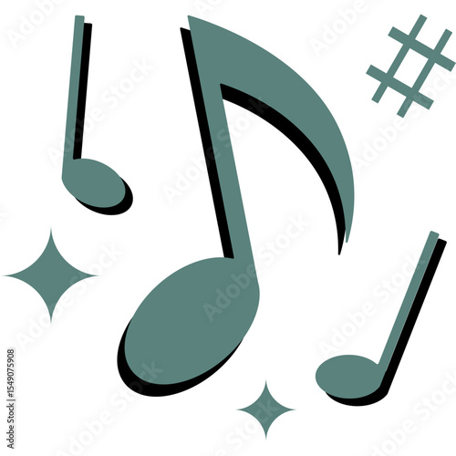 Retro Musical Note