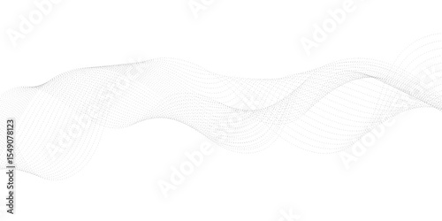 Abstract gray smooth waves on a white background. beautiful white and gray super vector waves of different shapes gradient flowing wave lines. abstract dynamic color lines, waves. 