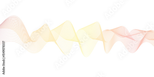 Abstract colorful smooth waves on a white background. beautiful multi-colored super vector waves of different shapes gradient flowing wave lines. abstract dynamic color lines, waves. 