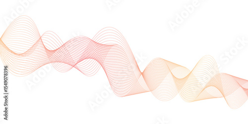 Abstract colorful smooth waves on a white background. beautiful multi-colored super vector waves of different shapes gradient flowing wave lines. abstract dynamic color lines, waves. 