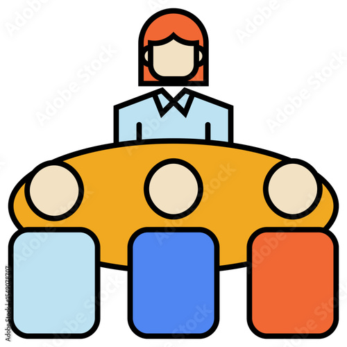 Meeting Leader female icon
