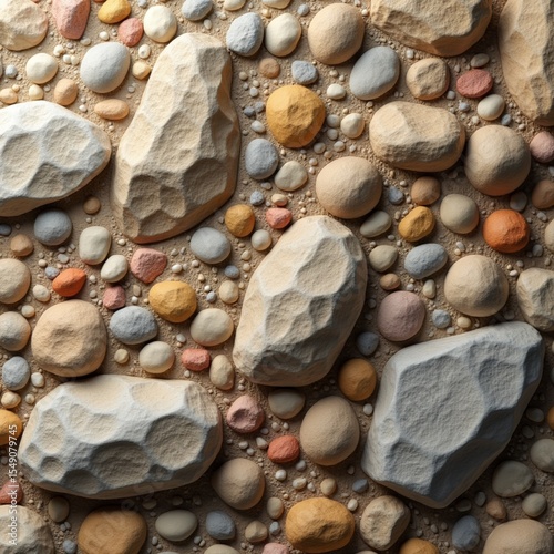 Close up background of conglomerate stone
