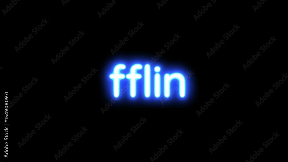 High-quality neon-style animation of 