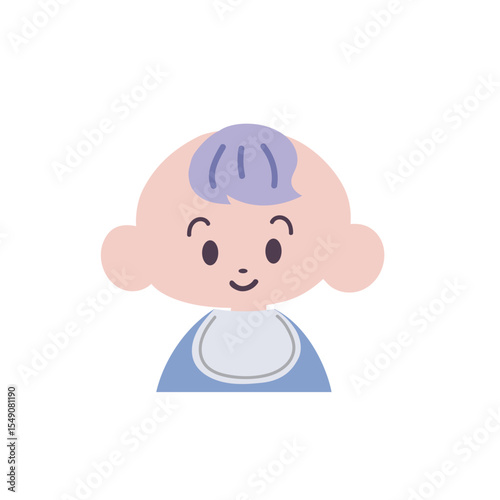 色々な赤ちゃんのアイコンC【男の子】