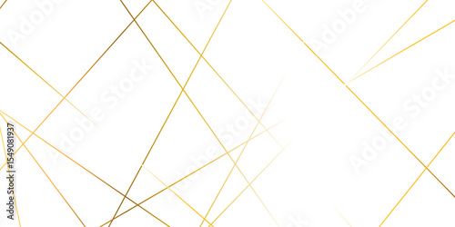 Abstract gold lines on transparent background. random chaotic lines abstract geometric patterns of modern design. geometric design created using light colorful digital net web line technology.