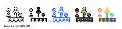 Consensus Icon Collection With Multiple Styles