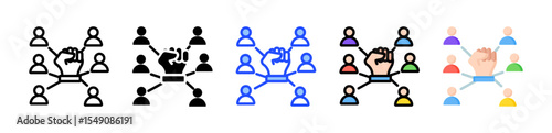 Empowerment Icon Collection With Multiple Styles