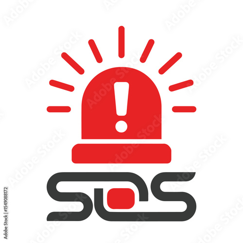 Sos vector icon design illustration