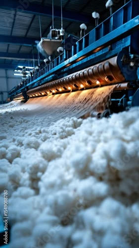Cinematic Cotton Fiber Processing: Gentle Motion