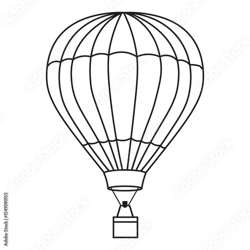 Air balloon vector icon. aerostat illustration sign. Ballon logo. Air balloon web icon.