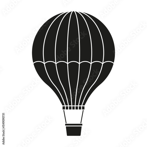 Air balloon vector icon. aerostat illustration sign. Ballon logo. Air balloon web icon.