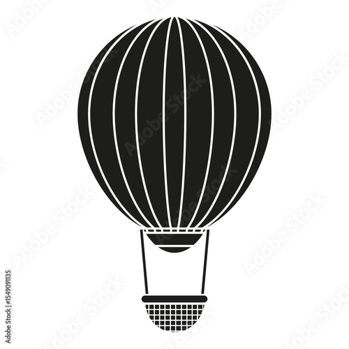 Air balloon vector icon. aerostat illustration sign. Ballon logo. Air balloon web icon.