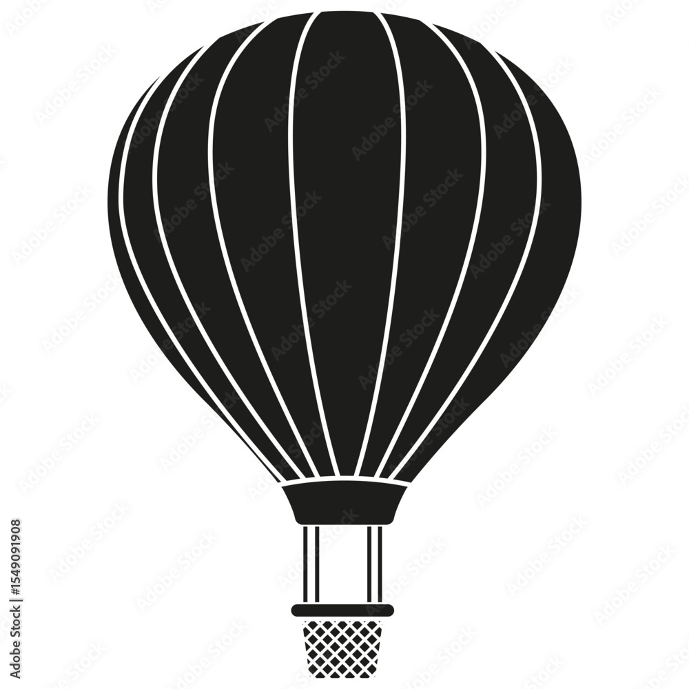 Obraz premium Air balloon vector icon. aerostat illustration sign. Ballon logo. Air balloon web icon.