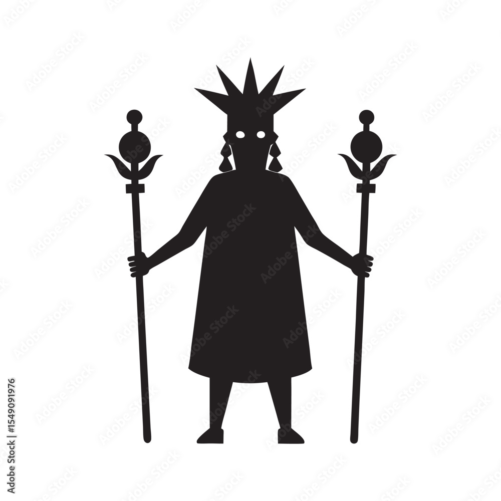 Viracocha Incan Creator Holding Staff Viracocha Incan Creator Holding Staff