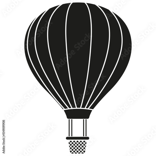 Air balloon vector icon. aerostat illustration sign. Ballon logo. Air balloon web icon.