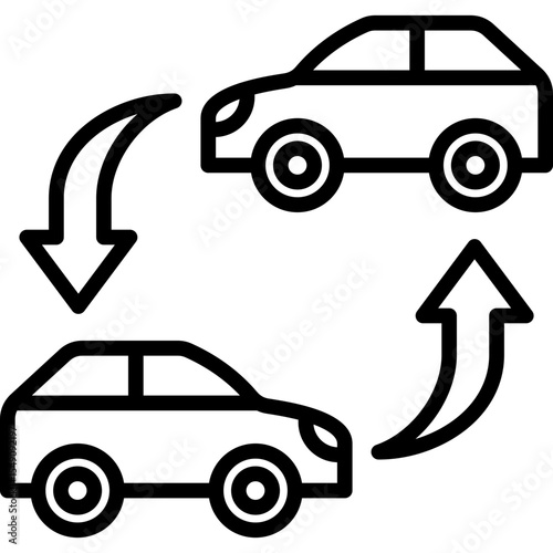 Car Exchange Icon
