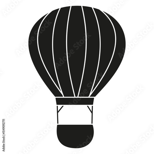 Air balloon vector icon. aerostat illustration sign. Ballon logo. Air balloon web icon.