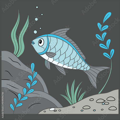 Sea food artwork. Canned fish artwork. Sardines fish artwork for t shirt print, poster, sticker fish vector