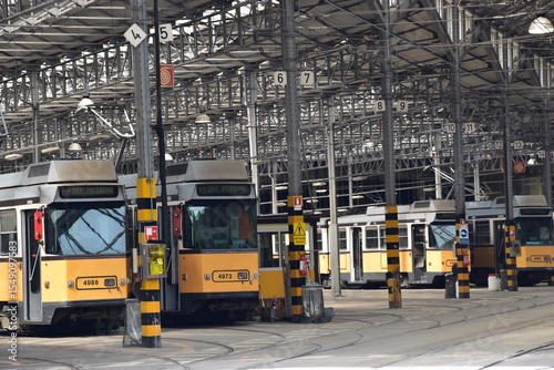 Tram Depot Public Transport, ATM Depot Milan, Via Messina, Italy