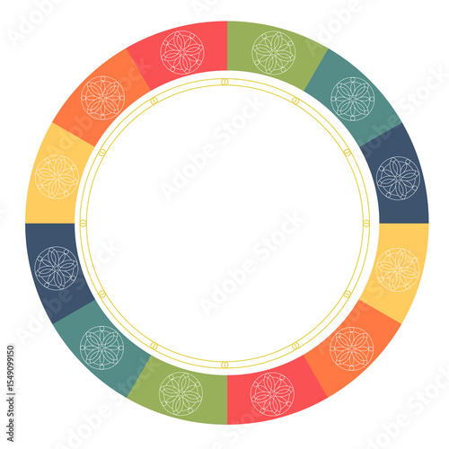 Korean traditional pattern frame