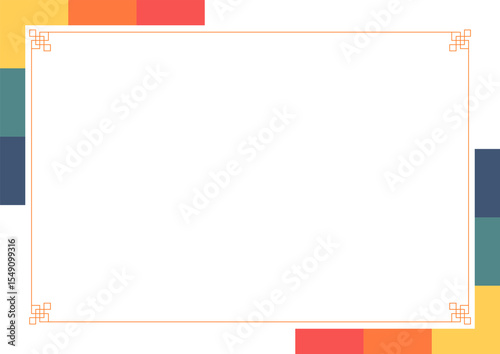 Korean traditional pattern frame