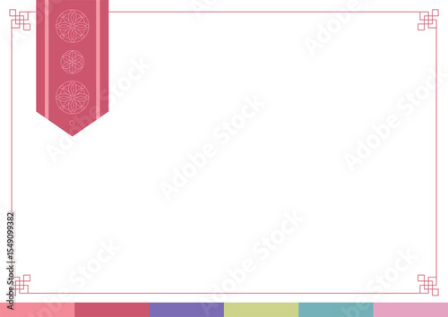 Korean traditional pattern frame